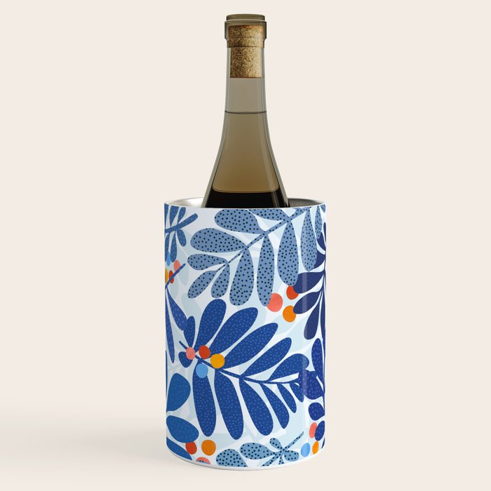 Mid Century Winter Blues Wine Chiller Gallery Image 3