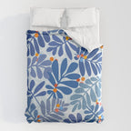 Mid Century Winter Blues Duvet Cover Gallery Image 6