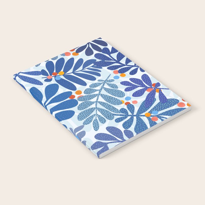 Mid Century Winter Blues Notebook Gallery Image 1