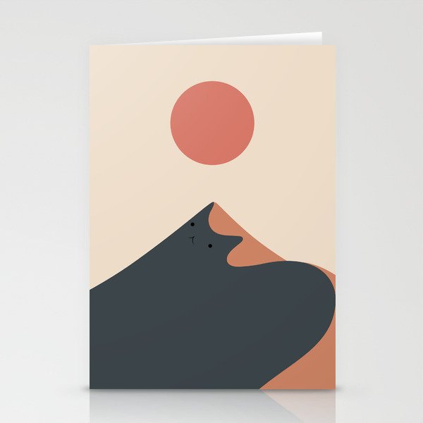 Cat Landscape 92 Stationery Card Gallery Image 1