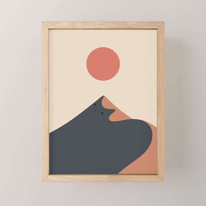 Cat Landscape 92 Mini Art Print Gallery Image 1