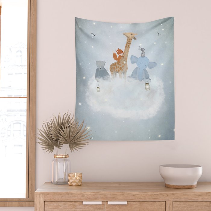 collecting stars Wall Tapestry Gallery Image 2