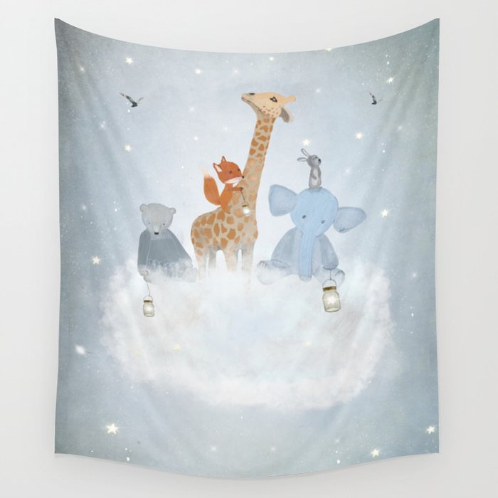 collecting stars Wall Tapestry Gallery Image 1