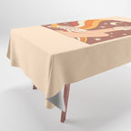 Neutral 70s Western Boots Tablecloth Gallery Image 1