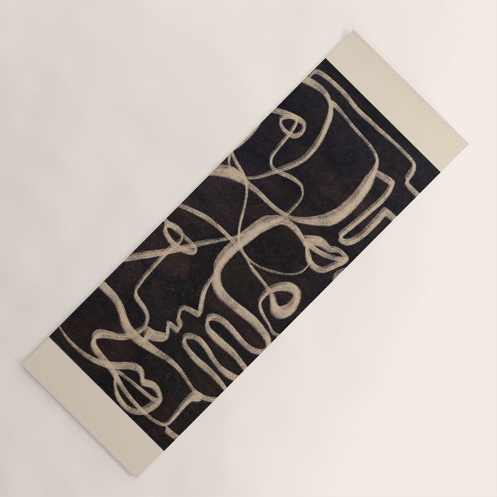 Abstract line art 206 Yoga Mat Gallery Image 1