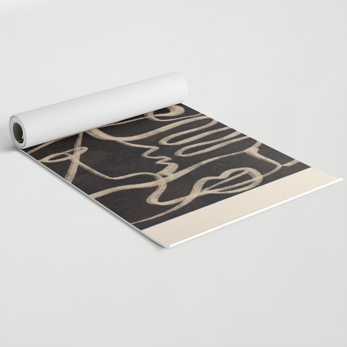 Abstract line art 206 Yoga Mat Gallery Image 2