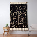 Abstract line art 206 Window Curtain Gallery Image 5