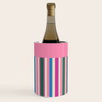 Color Block Stripes Pink Blue Green Wine Chiller Gallery Image 3