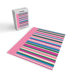 Color Block Stripes Pink Blue Green Jigsaw Puzzle Gallery Image 2