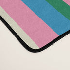 Color Block Stripes Pink Blue Green Desk Mat Gallery Image 4
