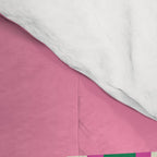 Color Block Stripes Pink Blue Green Comforter Gallery Image 4