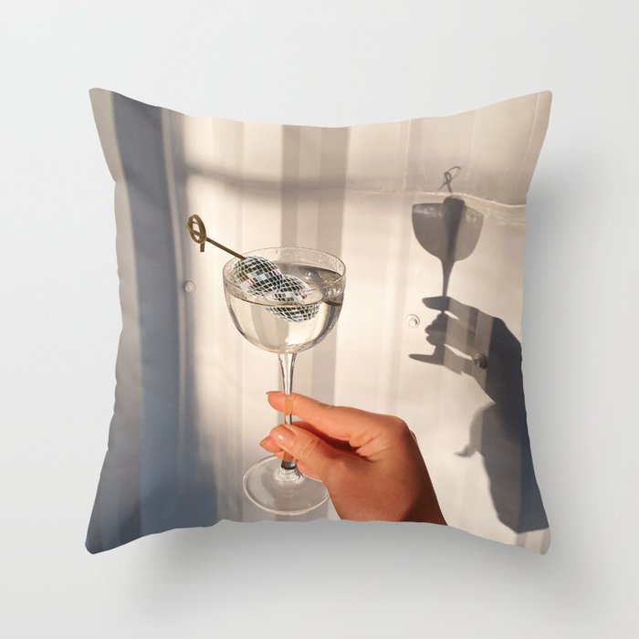 Disco Martini Throw Pillow Gallery Image 6