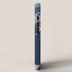 Festive, Floral Prints and Line Art, Navy Blue, Coral and Teal iPhone Case Gallery Image 2