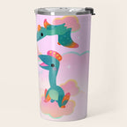 Quetzalcoatlus in the pink sky Travel Mug Gallery Image 2