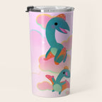 Quetzalcoatlus in the pink sky Travel Mug Gallery Image 3