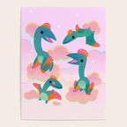 Quetzalcoatlus in the pink sky Poster Gallery Image 4