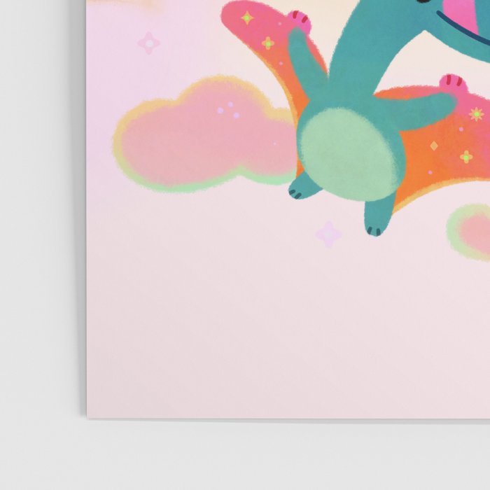 Quetzalcoatlus in the pink sky Poster Gallery Image 3