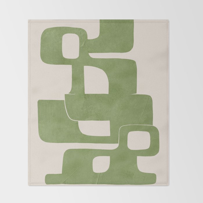 Modern Abstract Shapes 103 Throw Blanket Gallery Image 2
