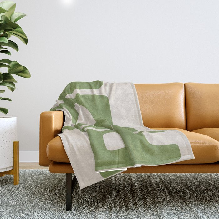 Modern Abstract Shapes 103 Throw Blanket Gallery Image 1