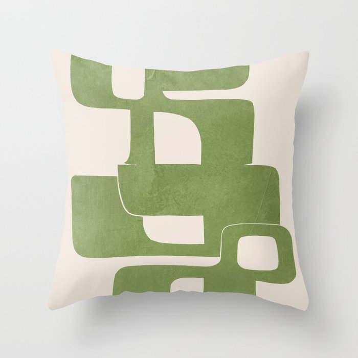 Modern Abstract Shapes 103 Throw Pillow Gallery Image 6