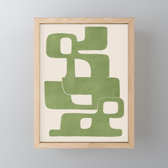 Modern Abstract Shapes 103 Mini Art Print Gallery Image 1