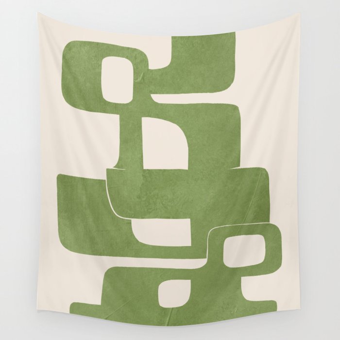 Modern Abstract Shapes 103 Wall Tapestry Gallery Image 4