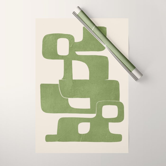 Modern Abstract Shapes 103 Wrapping Paper Gallery Image 1