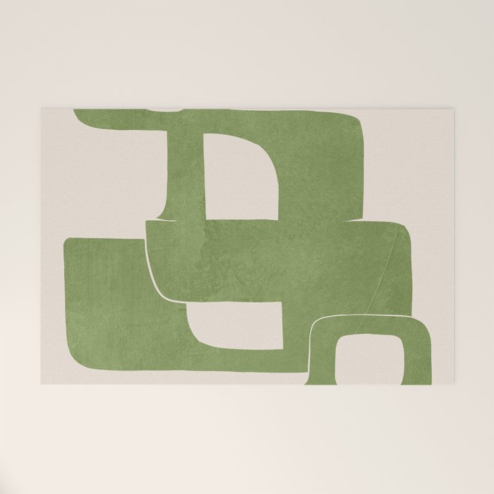 Modern Abstract Shapes 103 Welcome Mat Gallery Image 1