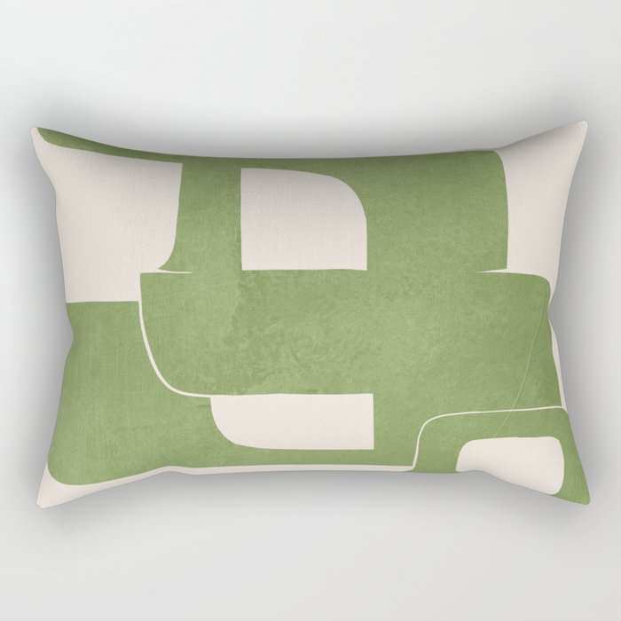 Modern Abstract Shapes 103 Rectangular Pillow Gallery Image 1