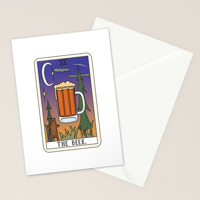 Beer Reading Stationery Card Gallery Image 2