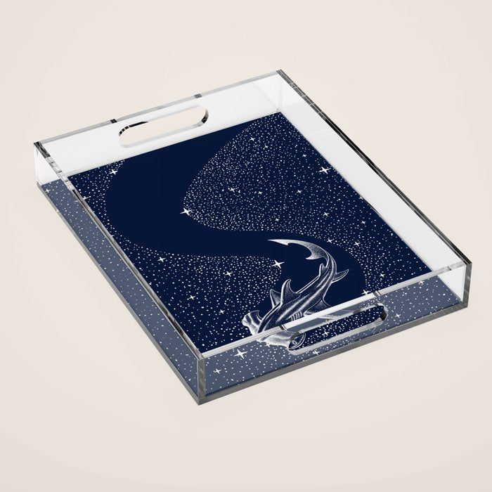 Starry Hammerhead Acrylic Tray Gallery Image 1