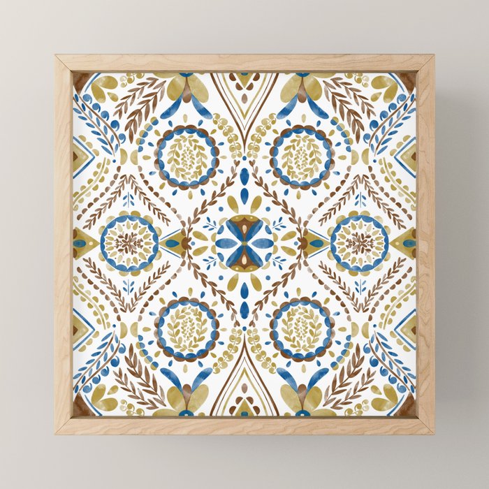 Artisan Tile Essence Flowery Mini Art Print Gallery Image 1