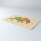 Fractal Geometric Bull Rug Gallery Image 3