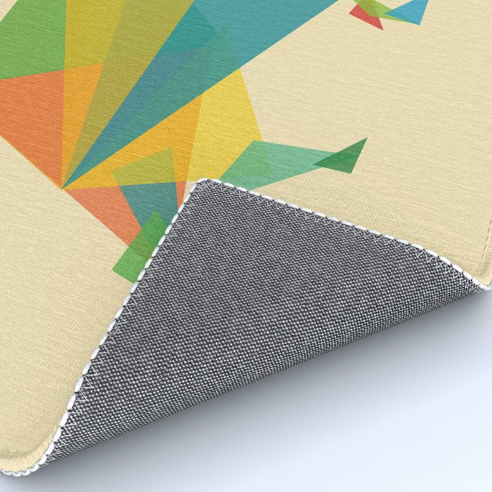 Fractal Geometric Bull Rug Gallery Image 4