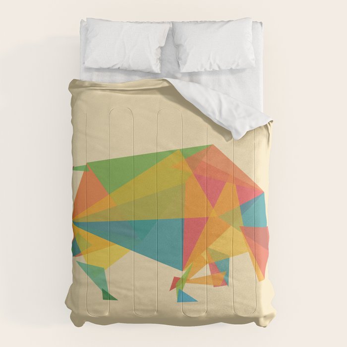 Fractal Geometric Bull Comforter Gallery Image 6