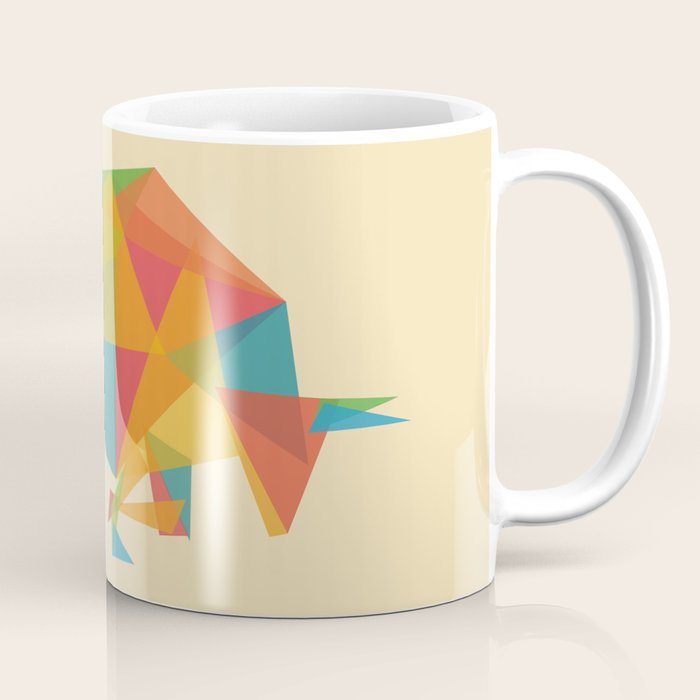 Fractal Geometric Bull Coffee Mug Gallery Image 1