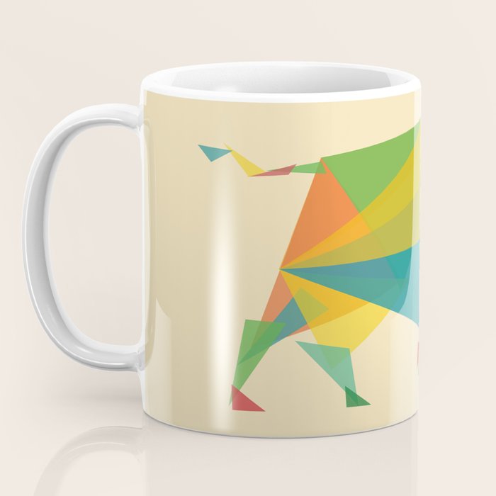Fractal Geometric Bull Coffee Mug Gallery Image 3