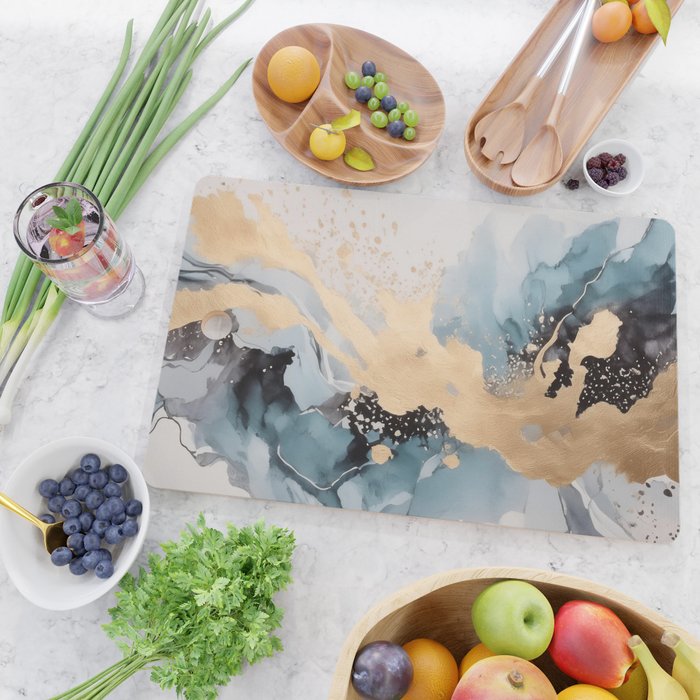 Splash of gold Cutting Board Gallery Image 2