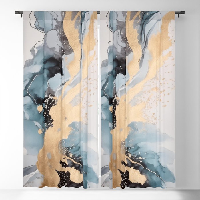 Splash of gold Window Curtain Gallery Image 5