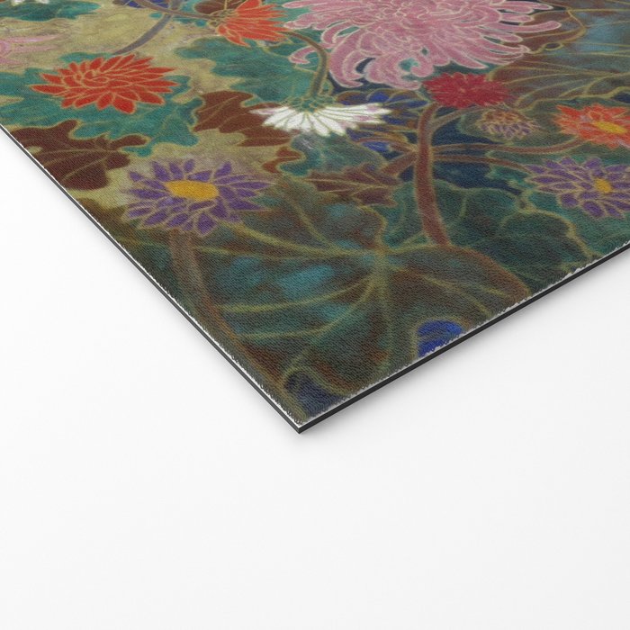 flower Japanese painting Welcome Mat Gallery Image 2