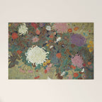 flower Japanese painting Welcome Mat Gallery Image 1