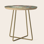 flower Japanese painting Side Table Gallery Image 1