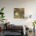 flower Japanese painting Wood Wall Art Gallery Image 2