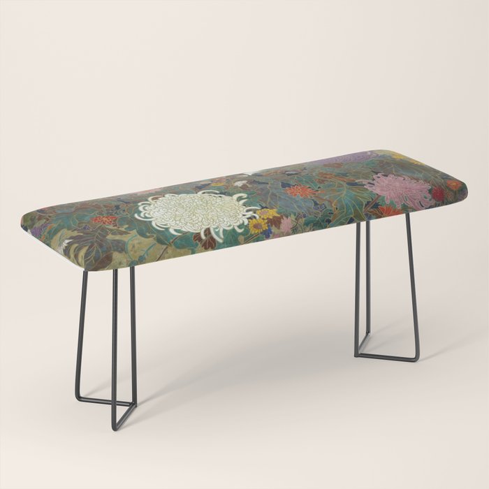 flower Japanese painting Bench Gallery Image 1