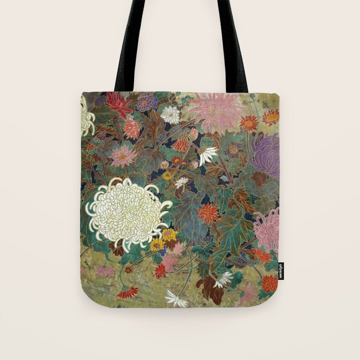 flower Japanese painting Tote Bag Gallery Image 1