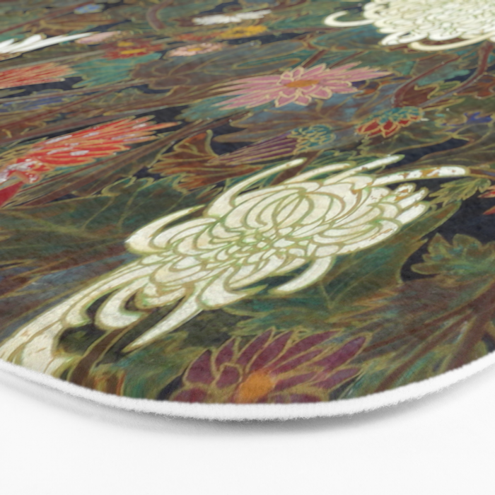 flower Japanese painting Bath Mat Gallery Image 3