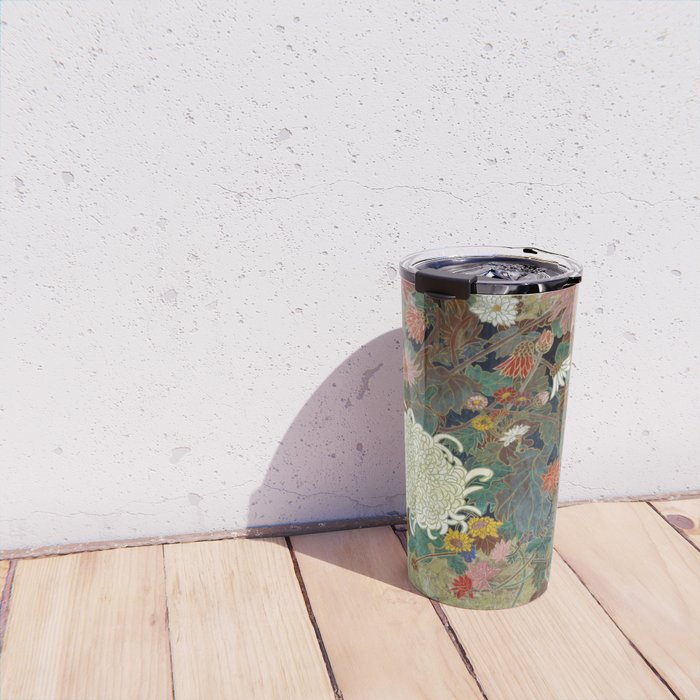 flower Japanese painting Travel Mug Gallery Image 4