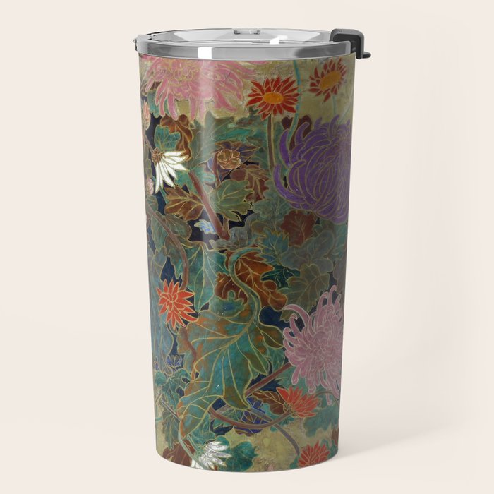 flower Japanese painting Travel Mug Gallery Image 2