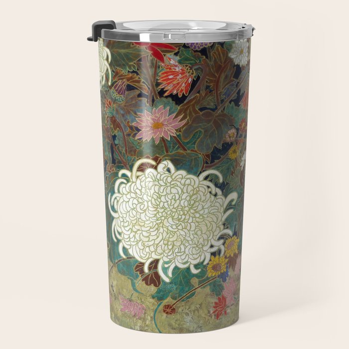 flower Japanese painting Travel Mug Gallery Image 3