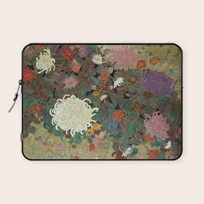 flower Japanese painting Laptop Sleeve Gallery Image 1